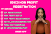do non profit registration, 501c3 tax exempt