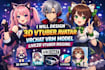 design 3d vtuber avatar live2d vtuber rigging vrchat vrm model character rigging