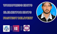professionally edit and change wordpress your website