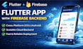 develop a flutter mobile app with firebase integration