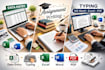 write assignments PDF to word data entry typing for you