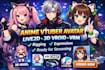 anime vtuber avatar live2d model 3d vroid vrm avatar rigging vtuber expressions
