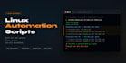 create a bash script for linux automation or server admin