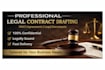 draft legal contracts, agreements and nda for you
