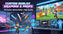 make 3d weapon asset and props for your roblox game