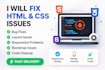 fix CSS issues, layout problems and small website bugs