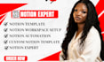 notion expert,  custom notion template notion dashboard in 24 hrs