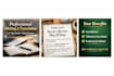 write bio, logo, banners that stand out