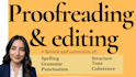 proofread and edit your texts