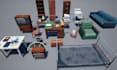 create low poly assets, buildings, props, unity, unreal asset pack, weapons, ue