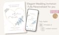 create elegant and personalized wedding invitations digital printable