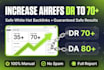 increase ahrefs domain rating DR to 70 plus with safe white hat backlinks