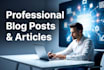 write professional blog posts, articles, and website content