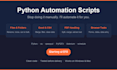 write a python automation script to automate repetitive tasks