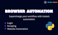 do browser automation, scraping and enter data
