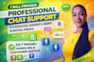 provide professional chat support for amazon, shopify, ebay