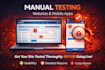 test website usability and provide UX report