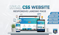 create a responsive website using HTML and CSS