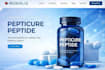 build supplement website, peptide ecommerce website, design peptide website