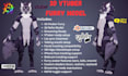 do custom 3d furry vtuber model, vrchat nsfw avatar, anime vrchat setup, animaze