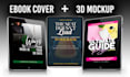 design a custom ebook cover with 3d mockup