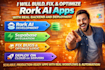 build fix and optimize or connect rork ai apps with real backend and deployment