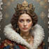 make a royal king or queen portrait for a gift