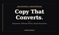 write email sequences and brand copy that actually converts