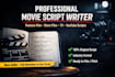 write movie script, screenwriting, feature film script, screenplay, TV script