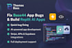 fix base44 app bugs build replit ai app and deploy web app