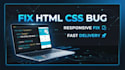 fix html css bugs and responsive issues