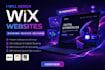 design interactive wix website design, wix redesign,  wix studio 3d animation
