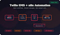 do twilio SMS and voice API integration with automation