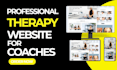 design a therapy or counseling website with booking form