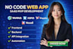 build weweb xano web app wappler appmaster noodl no code web application saas mv