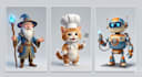 create pixar style 3d character design