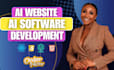 develop ai website, ai web application, ai chatbot, ai software developer