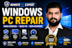 clean your computer, remove viruses, and reinstall windows