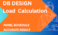 do electrical load calculation, panel schedule and db design for building