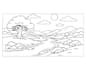 create printable landscape coloring pages and line art