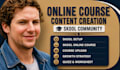 set up skool community, skool course creation, course content, and curriculum