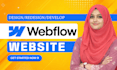 design, redesign and develop webflow website, convert figma to webflow