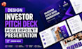 design investor pitch deck powerpoint presentation design pitch deck design