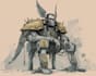 create detailed warhammer 40k character concept art