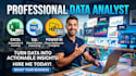 do data analysis, excel dashboard, power bi dashboard and sql data analysis