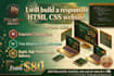 build a responsive HTML CSS website
