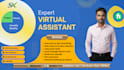 do admin support, data entry, and web research
