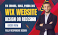 fix wix issues, wix bugs, wix responsiveness issues, wix problems, wix errors