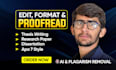 edit,format, proofread your dissertation and thesis