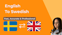 professionally translate english and swedish